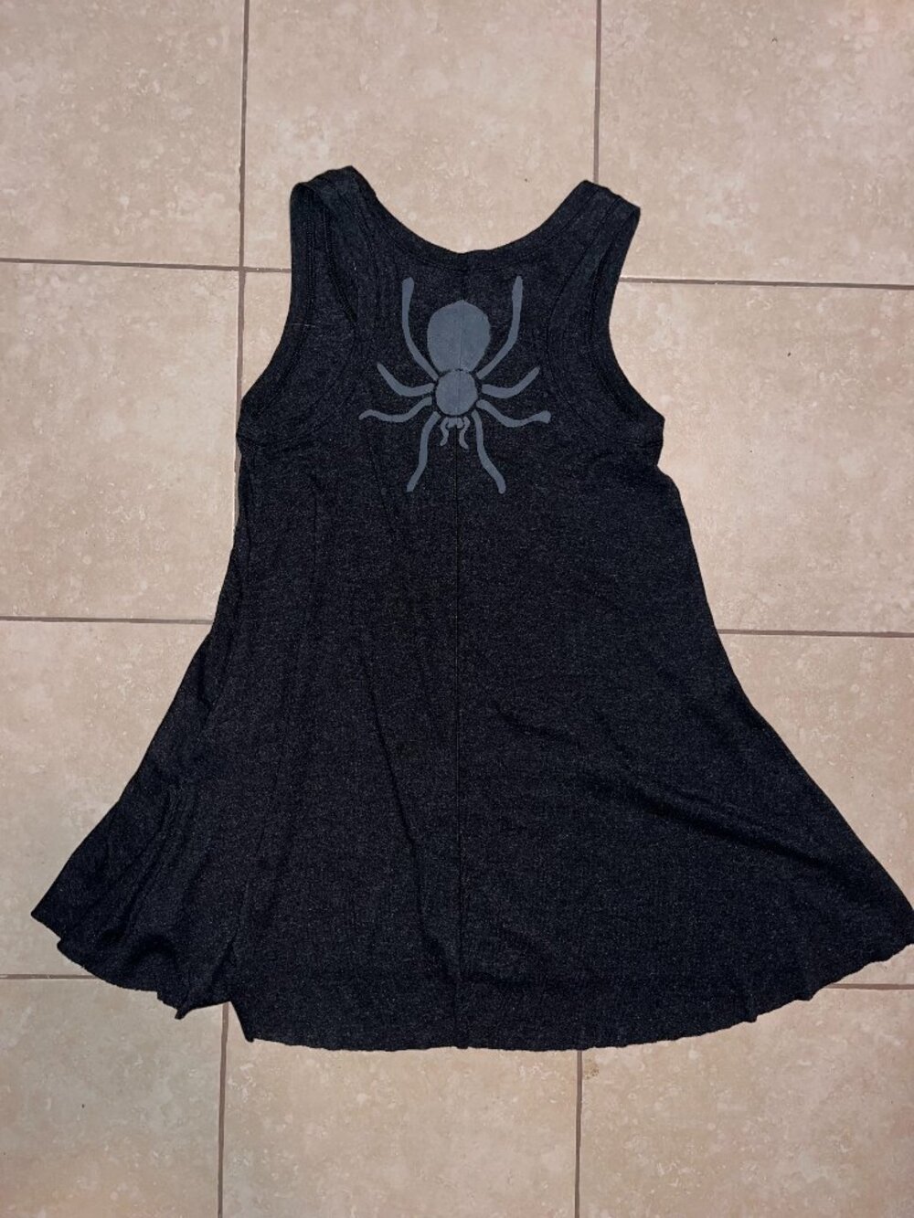 TNA Brand Dark Grey Dress with Custom Spider- Size Small